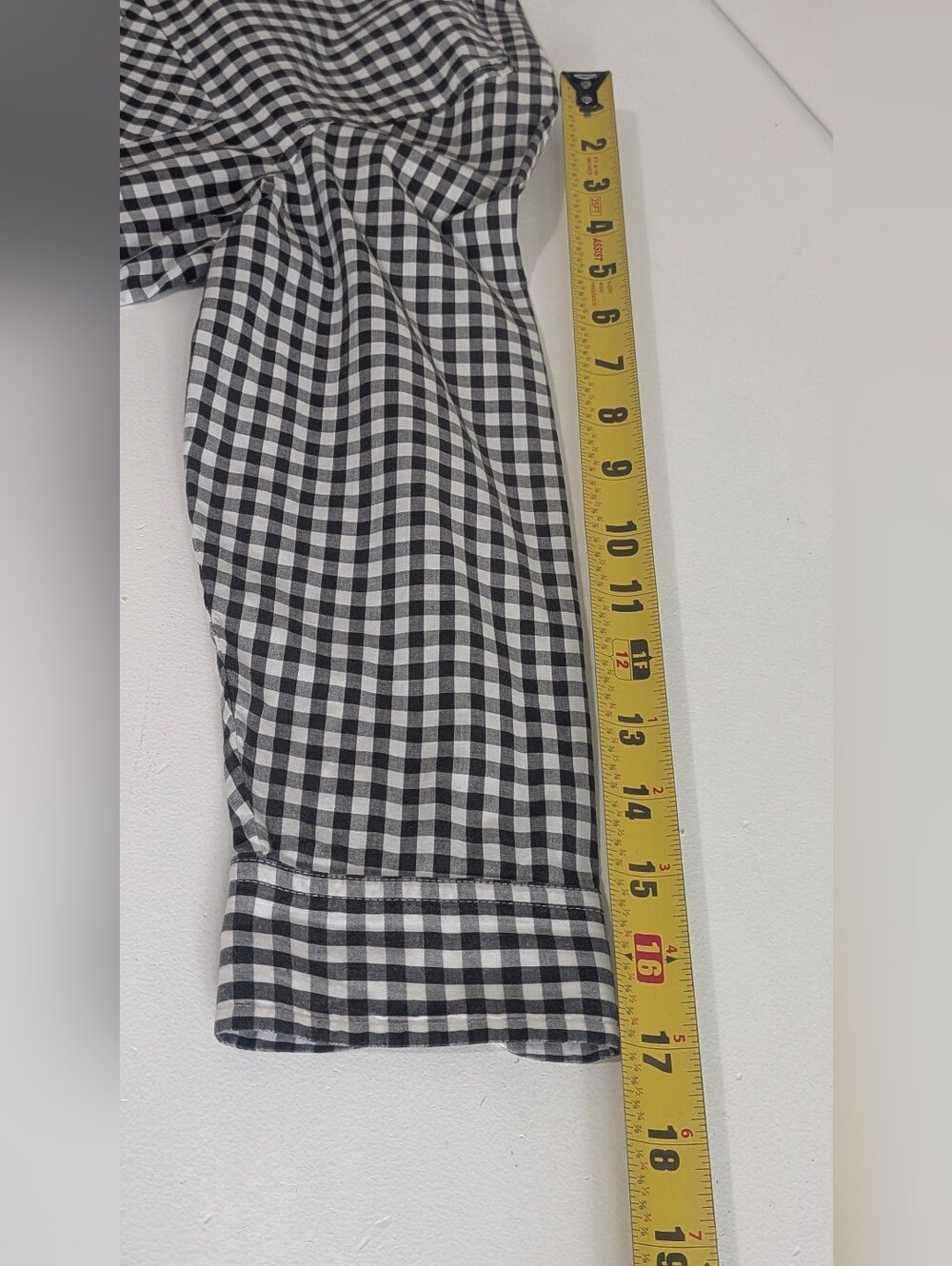 Lauren Ralph Lauren Women’s Black & White Check Plaid 3/4 Sleeve Petite M EUC - Picture 9 of 10